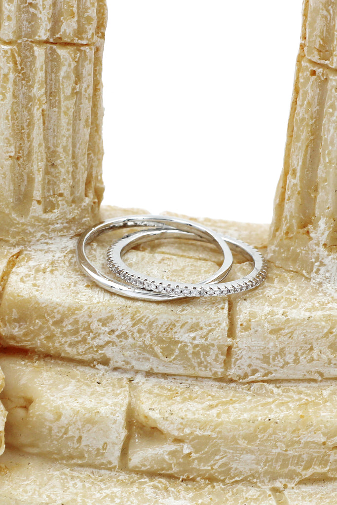 fashion simple crystal ring