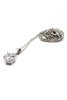 shiny six prong crystal ring necklace set