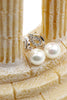 fine pearl crystal necklace earring set