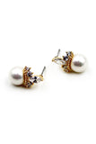 mini crown crystal earring bracelet set