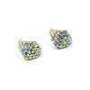 Rhombic crystal earrings