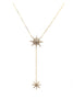fashion starfish crystal necklace