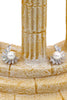 elegant bundle pearl crystal silver earrings