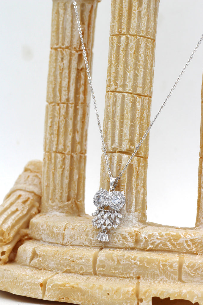 owl crystal necklace