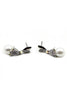 lovely crystal pearl earrings necklace set