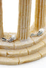 lovely crystal pearl earrings necklace set