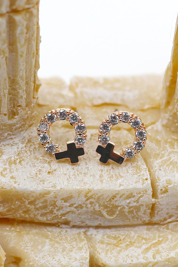 Mini crystal earrings