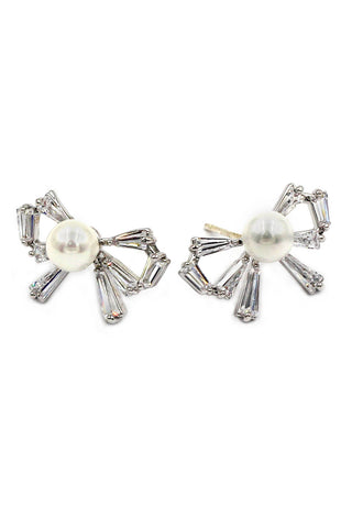 lady crystal ball earrings