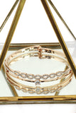 disposition wave circle crystal bracelet