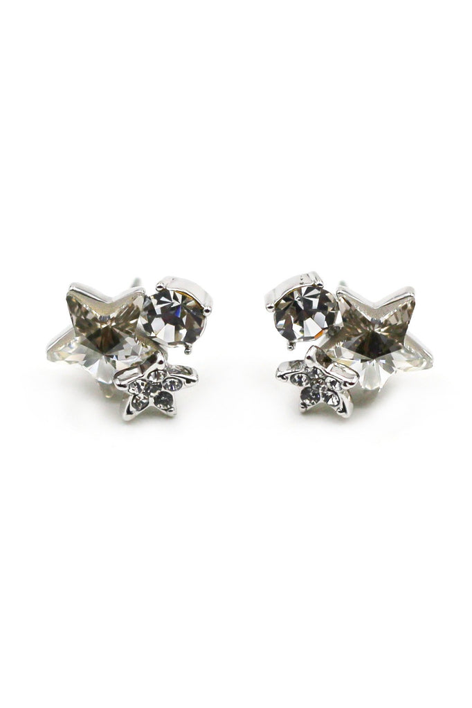 star crystal ring earring set
