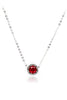 red crystal earrings necklace set