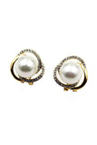Noble Round pearl Earrings necklace set