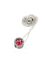 red crystal earrings necklace set