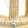 shiny small pendant clavicle chain earrings set
