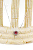 red crystal earrings necklace set