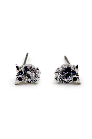 Mini butterfly crystal earrings