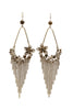 pendant tassel and flower small crystal earrings