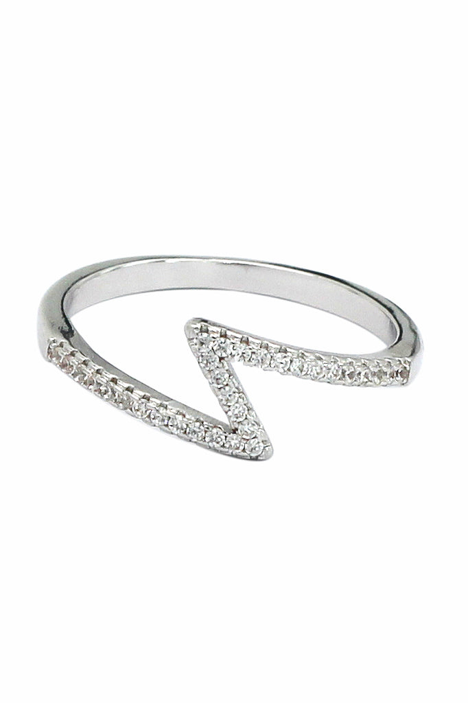 fashion irregular crystal ring