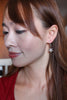 elegant crystal flower petals necklace earrings set