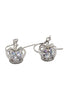 fashion crown crystal bracelet earrings set