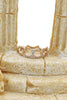small crown rose gold mosaic crystal ring