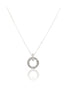elegant small circle crystal necklace