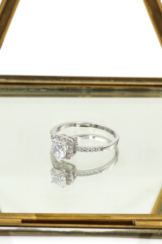 square diamond ring
