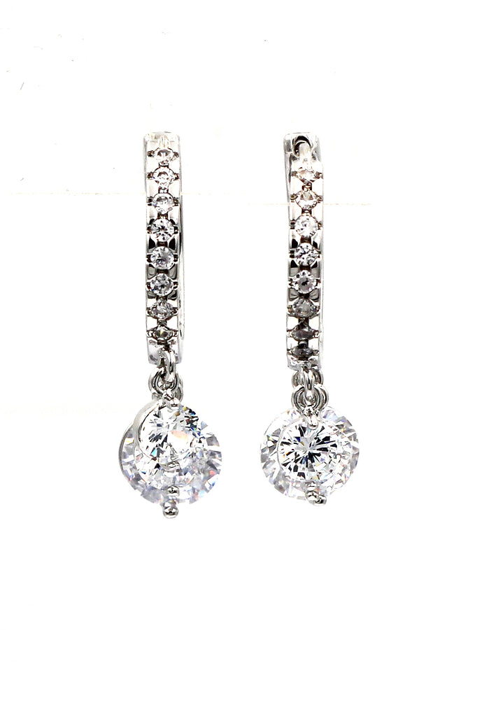 fashion shiny pendant crystal earrings