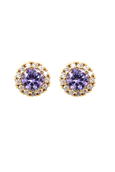 fashion gold shiny crystal earrings