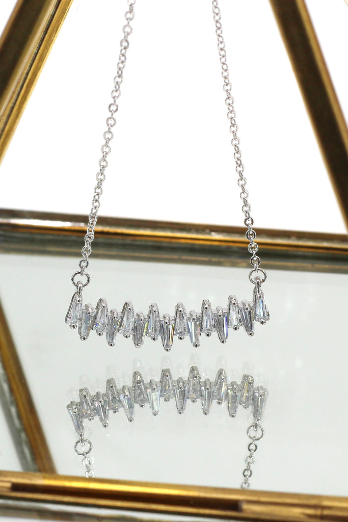 fashion full crystal necklace earring set