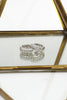 micro-inlaid crystal ring earrings set
