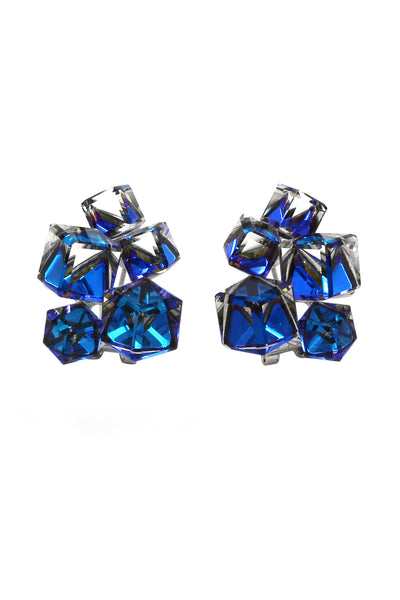 cube crystal earrings