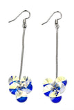 elegant Long Pendant Swarovski Crystal Earrings