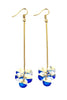 elegant Long Pendant Swarovski Crystal Earrings