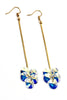 elegant Long Pendant Swarovski Crystal Earrings