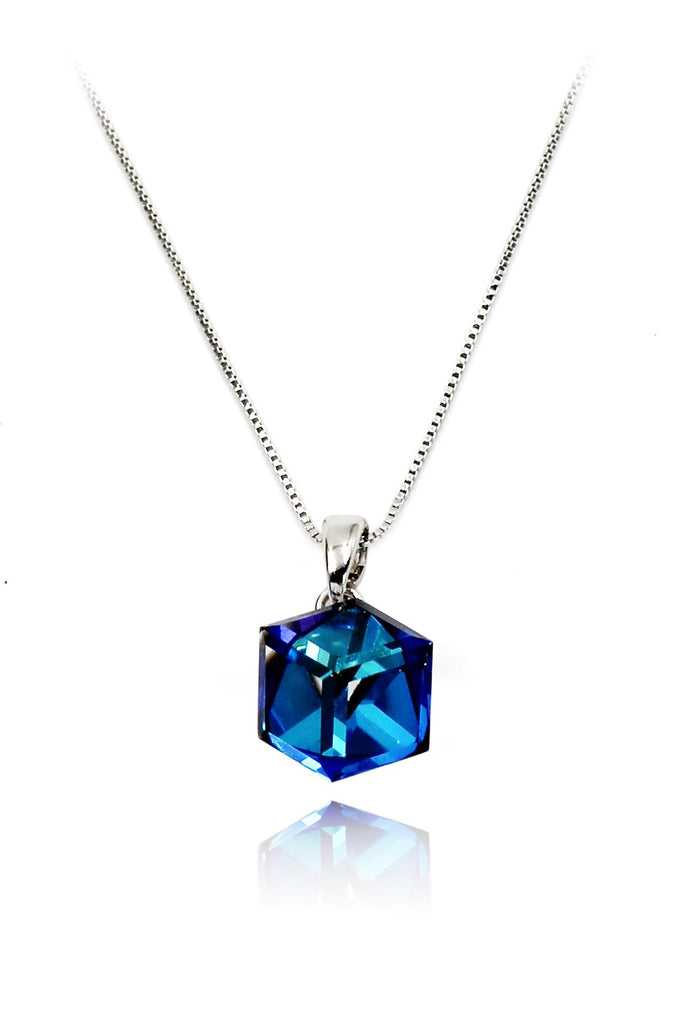 blue square crystal set