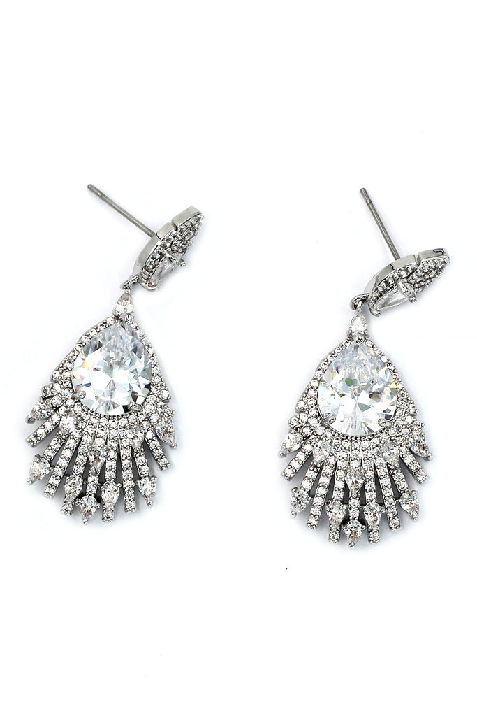 elegant fashion sparkling crystal earrings