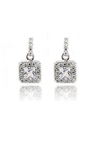 Fashion round crystal earrings