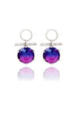 beautiful colorful crystal earrings