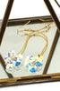 elegant Long Pendant Swarovski Crystal Earrings