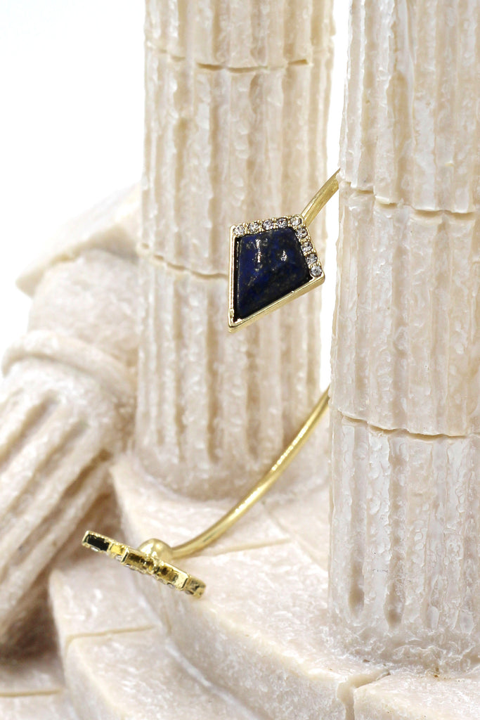 fashion inlaid golden bracelet set
