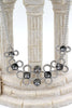 fashion circle flower crystal  necklace earrings sets