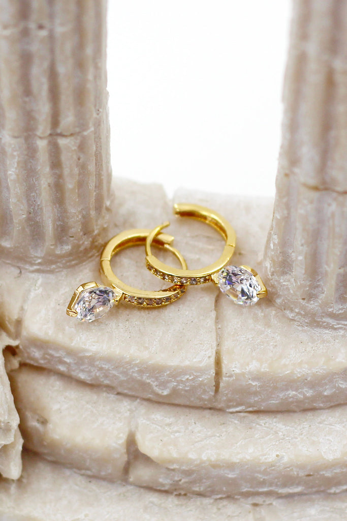 Lovely little rings Crystal Earrings
