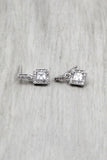 mini square crystal earrings