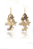 elegant long butterfly earrings