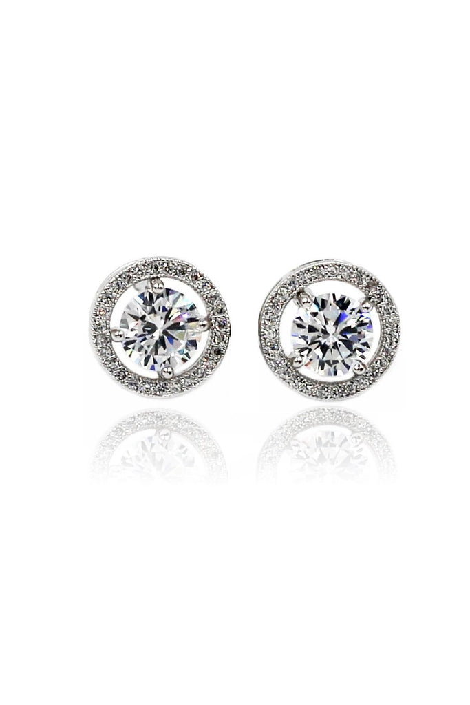 four claw pierced crystal Bracelet earrings set