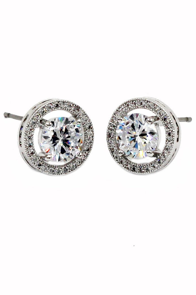 four claw pierced crystal Bracelet earrings set