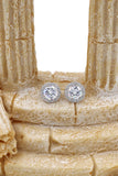 fashion key necklace earrings crystal set