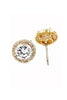 golden elegant pendant earrings necklace set