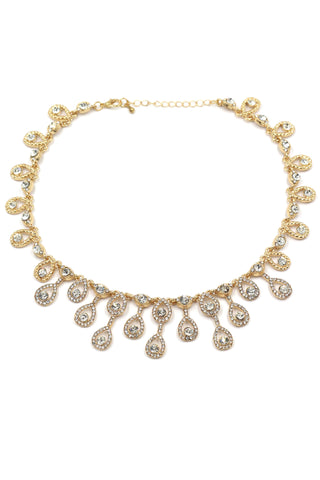 luxury pendant white crystal necklace